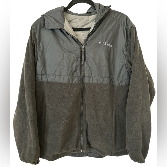 Columbia Gray and Black Jacket Reversible size L - Picture 4 of 5